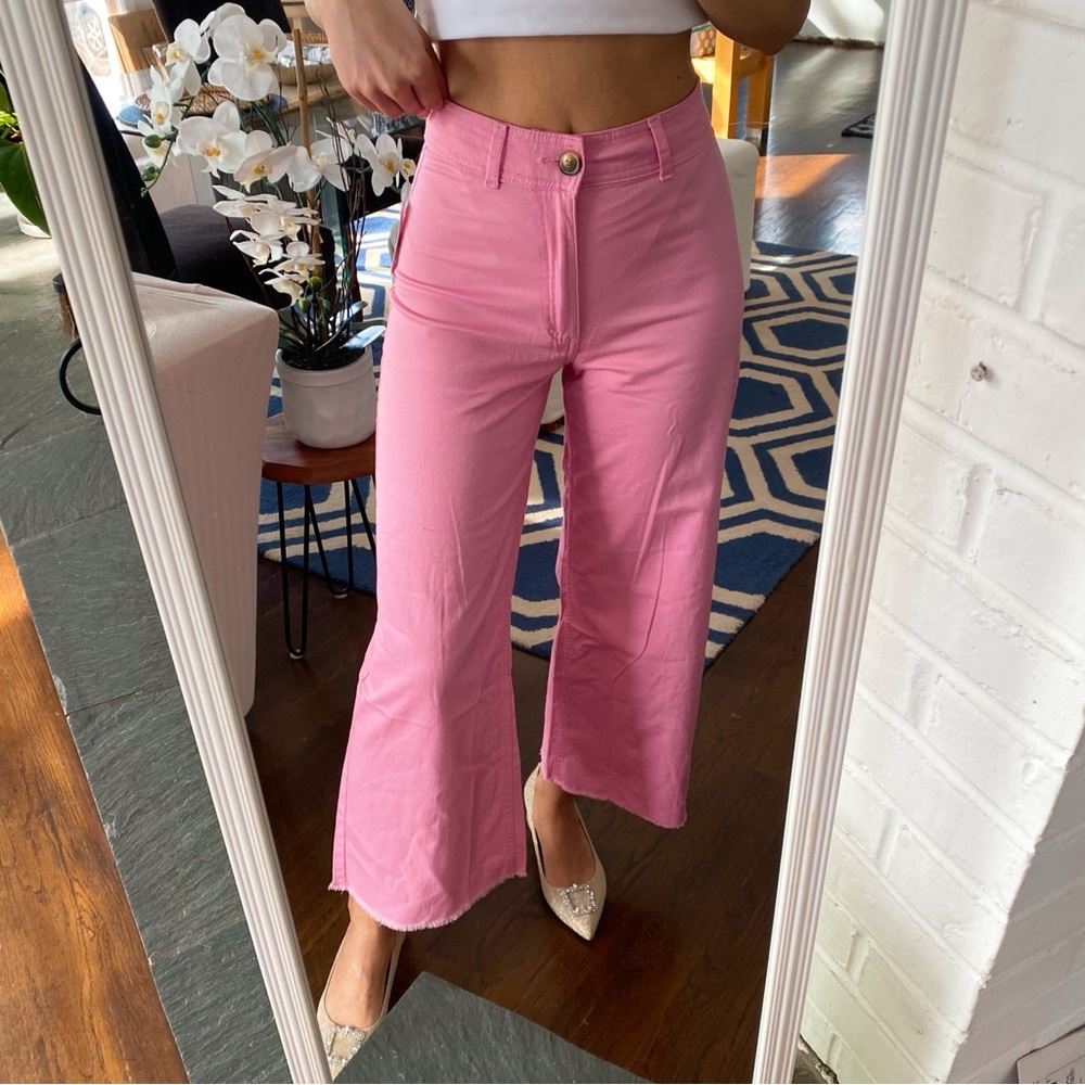 BILLABONG Pink Side Kick High Waist Wide Leg Pants! 💗